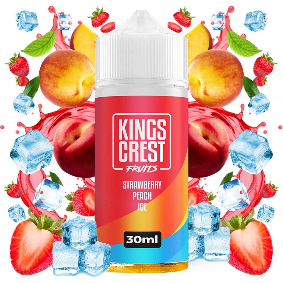 Kings Crest Fruits Ice Strawberry Peach 30ml/120ml Flavorshot